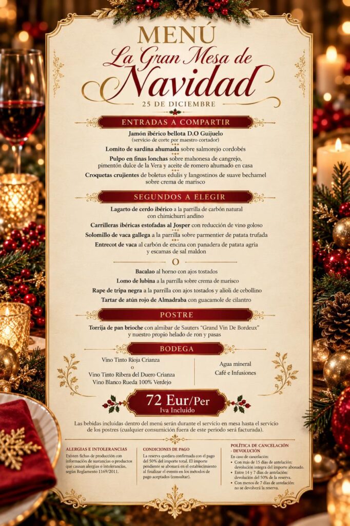 MENÚ NAVIDAD